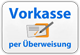 Zahlung via Vorkasse per Überweisung