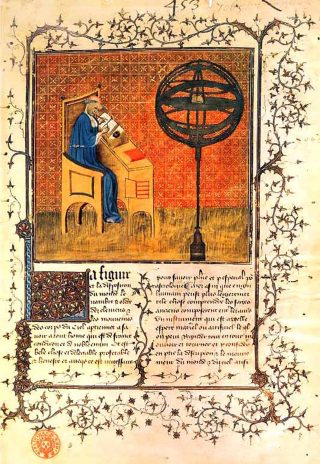 Nicole Oresme in a medieval manuscript